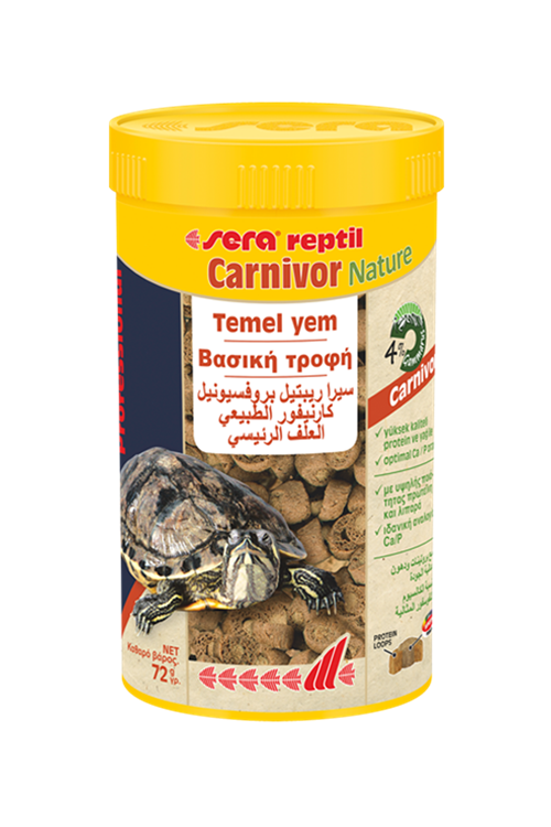 sera prof. sürüngen yemi etçil nature - 250 ml