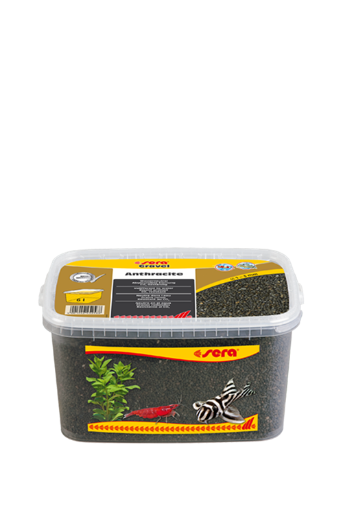 sera akvaryum kumu antrasit  1-3 mm 6 Litre