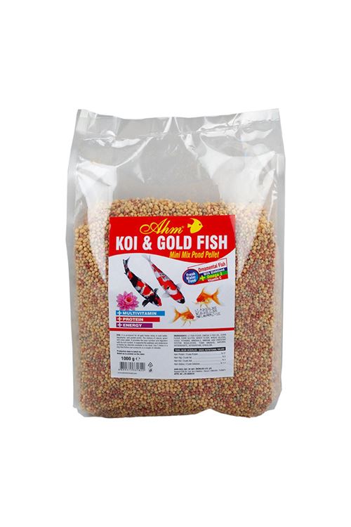 Ahm Koi Gold Fish Mini Mix Pellet 1Kg