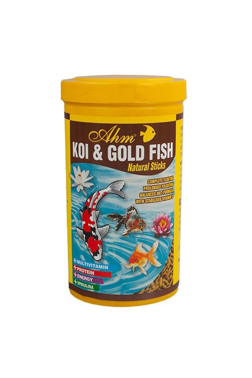 Ahm Koi Gold Fish Natural Sticks 1000 Ml