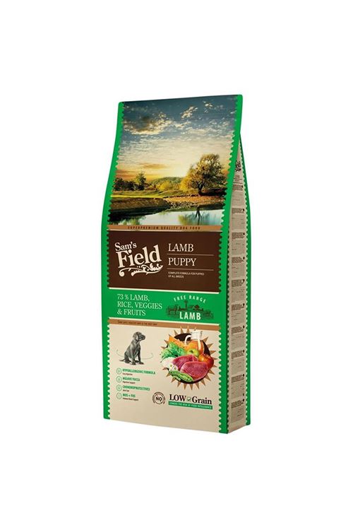 Sam's Field Puppy Hypo-Allergenic Kuzu Etli Düşük Tahıllı Yavru Köpek Maması 13kg