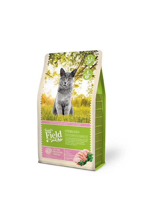 Sam's Field Sterilised Tavuklu Tahılsız Kısırlaştırılmış Kedi Maması 2.5kg