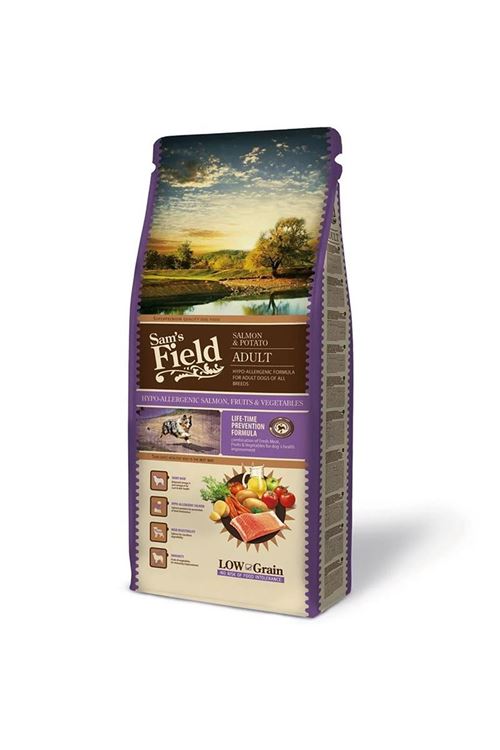 Sam's Field Hypo-Allergenic Somonlu Patatesli Düşük Tahıllı Yetişkin Köpek Maması 13kg