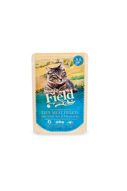 Sam's Field Balıklı Bezelyeli Tahılsız Yetişkin Kedi Konservesi 85gr