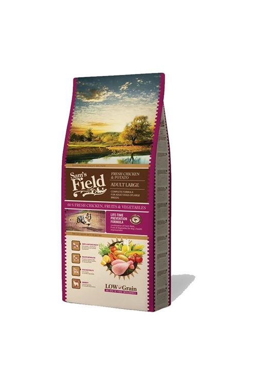 Sam's Field Tavuklu Patatesli Düşük Tahıllı Yetişkin Büyük Irk Köpek Maması 13kg