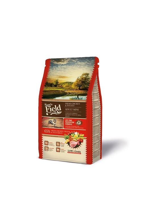 Sam's Field Mini Tavuklu ve Patatesli Düşük Tahıllı Küçük Irk Yetişkin Köpek Maması 8kg