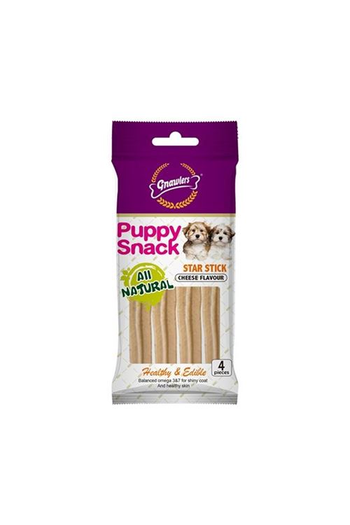 Gnawlers Puppy Peynir Aromalı Yavru Köpek Ödül Maması 40gr [4'Lü]