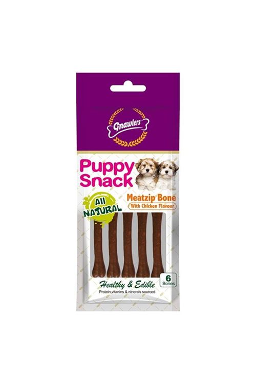 Gnawlers Puppy Tavuk Aromalı Yavru Köpek Ödül Maması 40gr [6'LI]