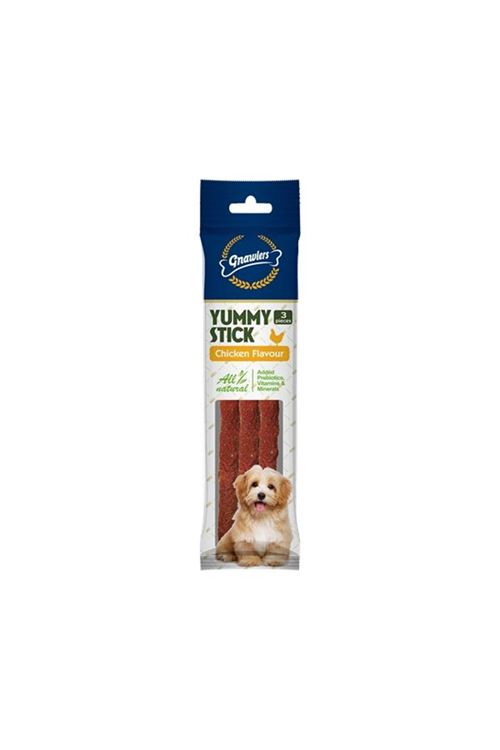 Gnawlers Yummy Stick Tavuklu Köpek Ödül Maması 20gr 7.5cm [3'lü]
