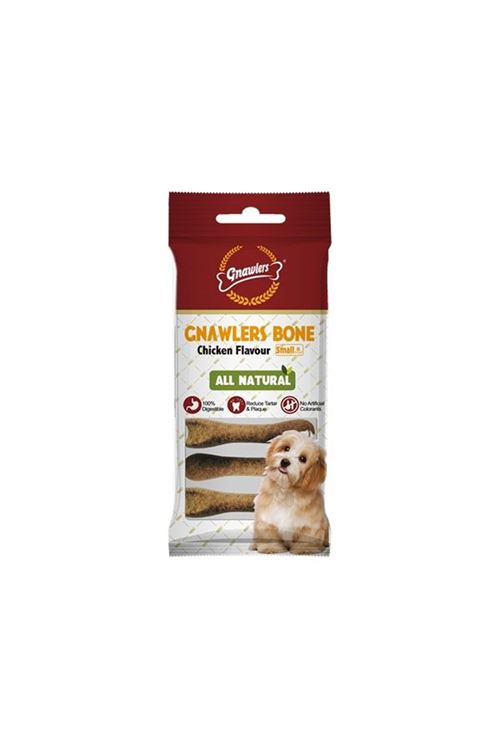 Gnawlers Tavuklu Köpek Ödül Kemiği 7.5cm [6'lı] [S]
