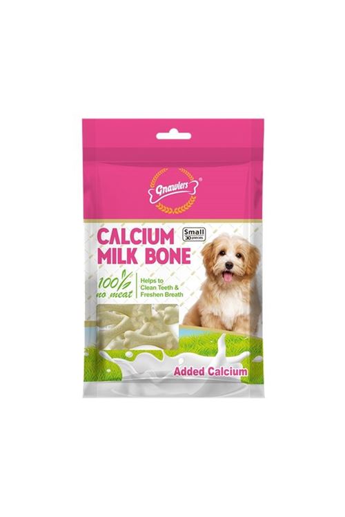 Gnawlers Kalsiyumlu Sütlü Köpek Ödül Kemiği 5cm [30'lu] [S]