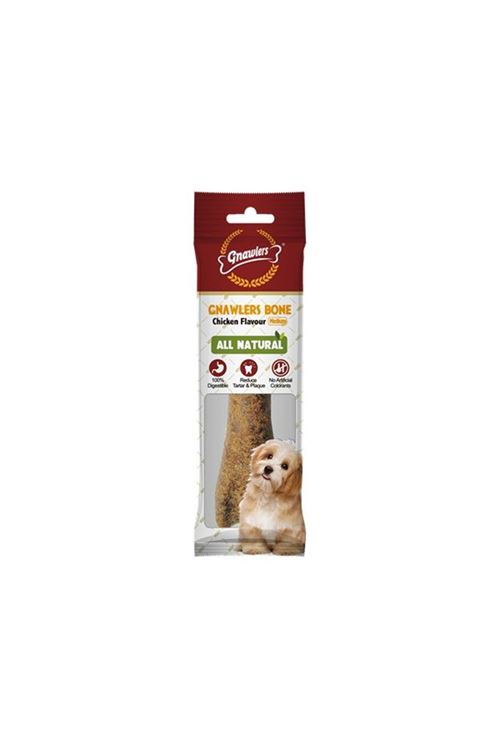 Gnawlers Tavuklu Köpek Ödül Kemiği 12.5cm [M]