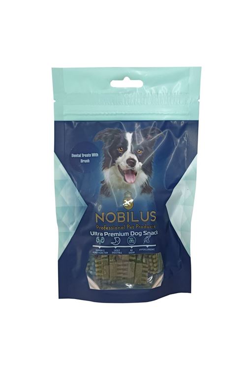 Nobilus Fırça Şekilli Dental Köpek Ödül Maması 80g
