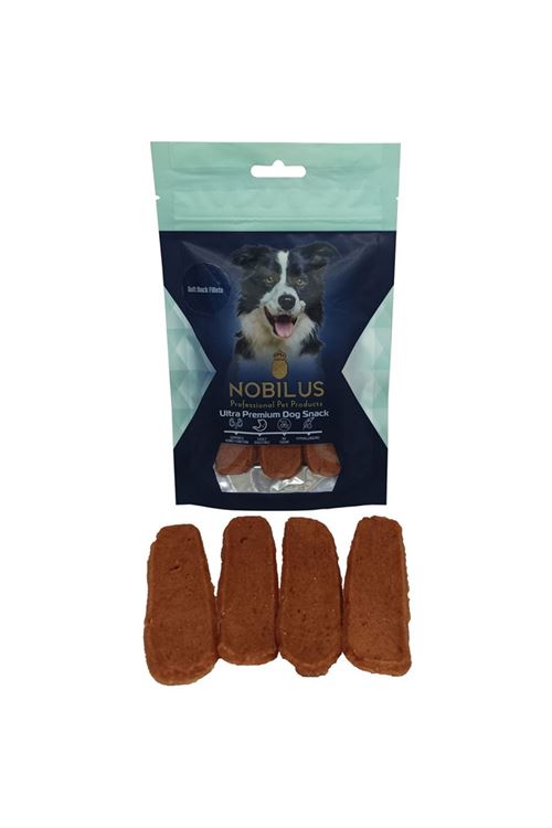 Nobilus Yumuşak Ördek Filetosu Köpek Ödül Maması 80g