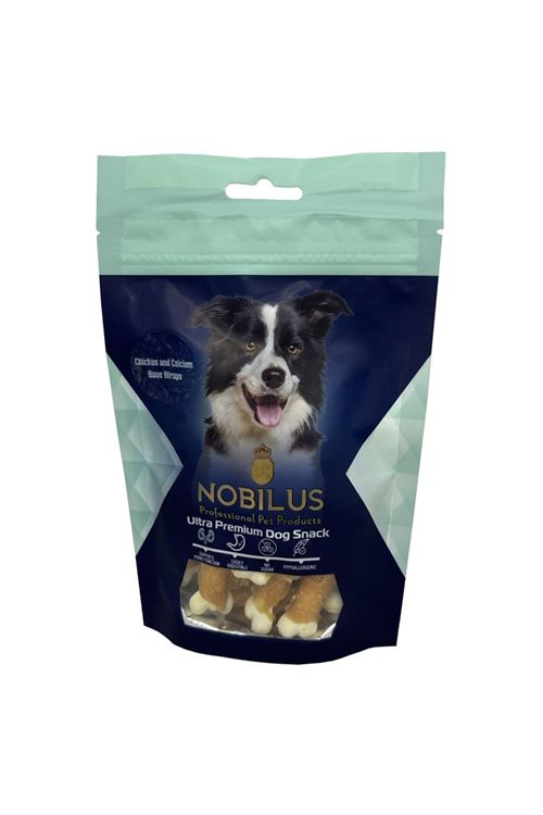 Nobilus Tavuk ve Kalsiyum Kemikli Sargı Köpek Ödül Maması 80g