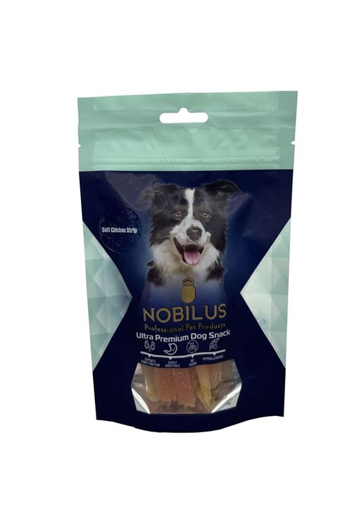 Nobilus Yumuşak Tavuk Dilimleri Köpek Ödül Maması 80g