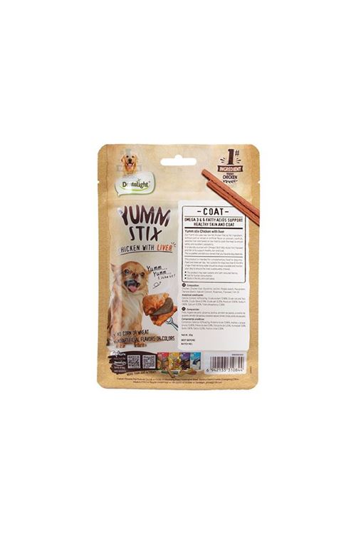 DENTALIGHT YUMM STICK COAT CHICKEN WITH LIVER 50G