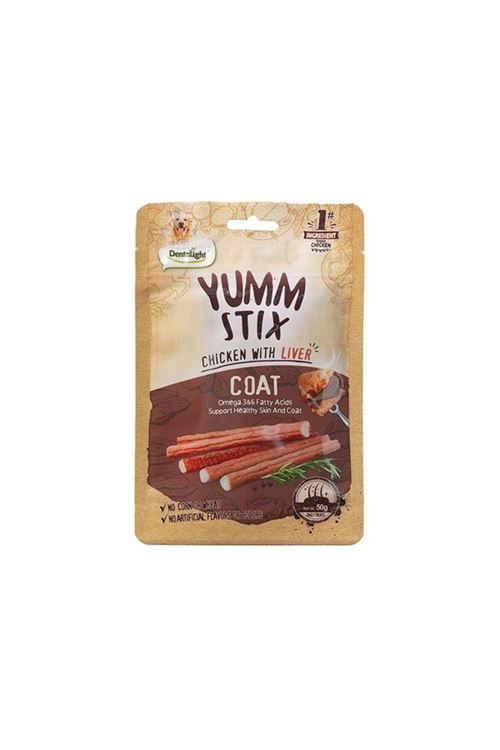 DENTALIGHT YUMM STICK COAT CHICKEN WITH LIVER 50G
