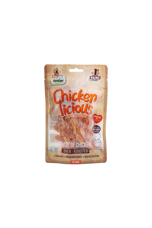 DENTALIGHT CHICKEN TWIST OF CHICKEN 70G