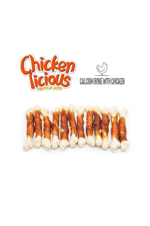 DENTALIGHT CHICKEN CALCIUM BONE WITH CHICKEN 70G