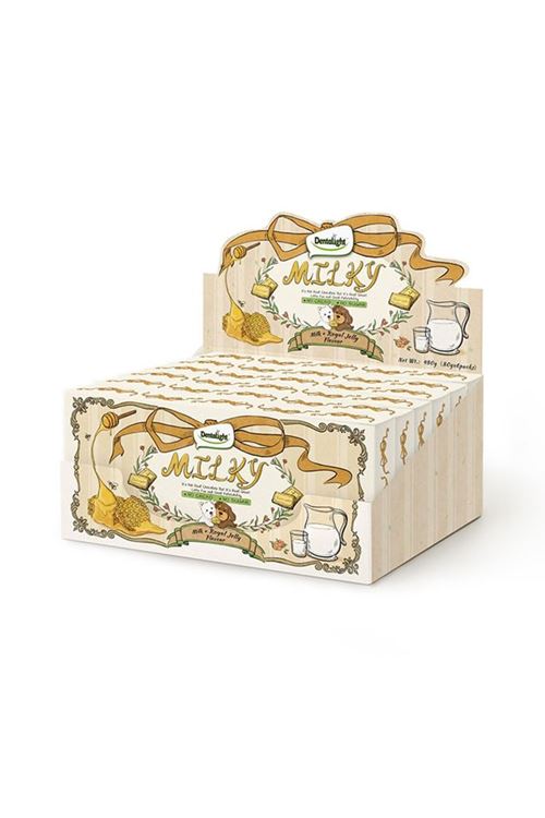 DENTALIGHT MILKY DOGGY CHOCO BAR-MILK+ROYAL JELLY FLAVOUR