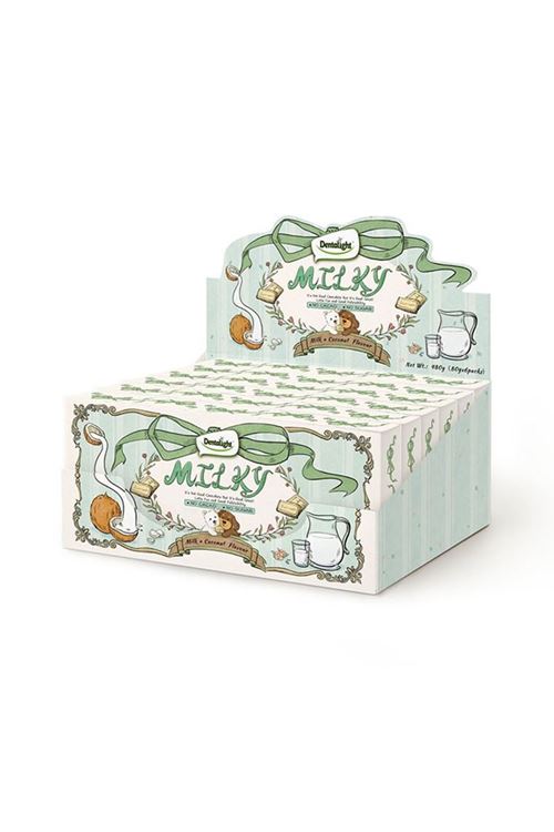 DENTALIGHT MILKY DOGGY CHOCO BAR-MILK+COCONUT FLAVOUR