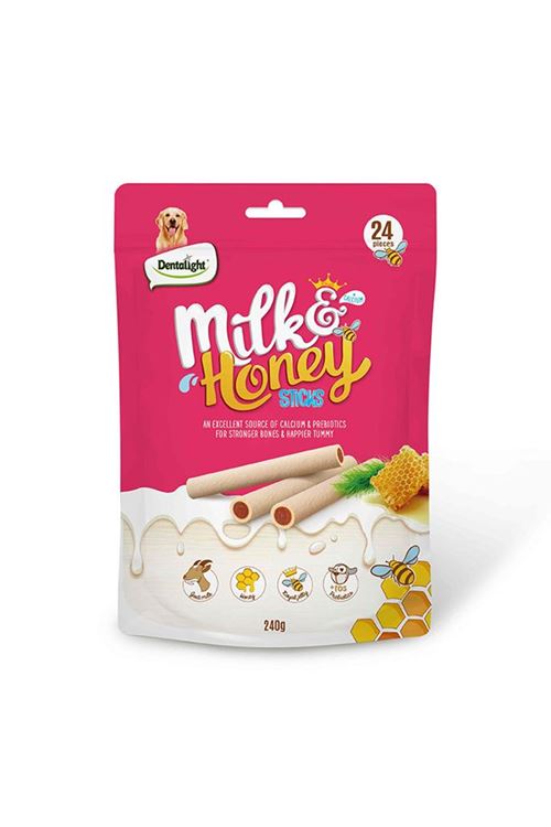 DENTALIGHT MILK+HONEY STICKS 240G