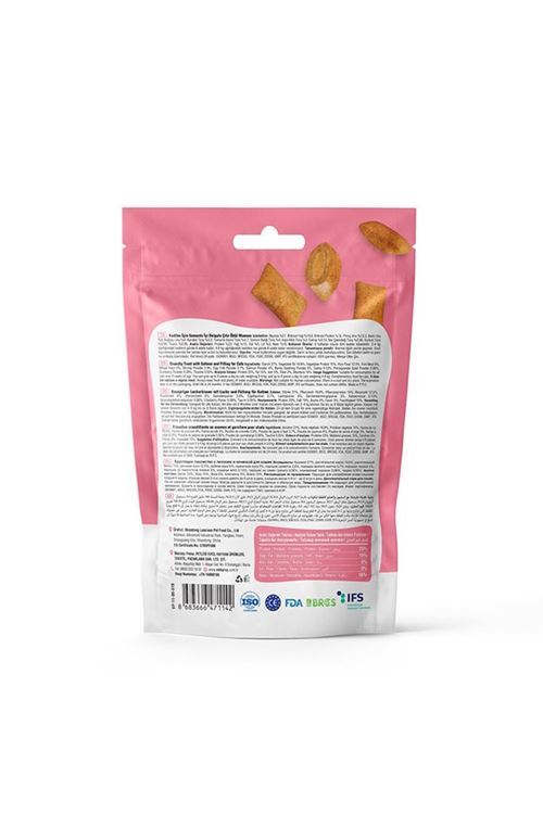 Vet's Plus Crunchy İçi Dolgulu Somonlu ve Catnipli Kedi Ödül Bisküvisi 60gr