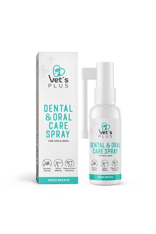 Vet's Plus Kedi ve Köpekler İçin Diş ve Ağız Bakım Spreyi 50ml