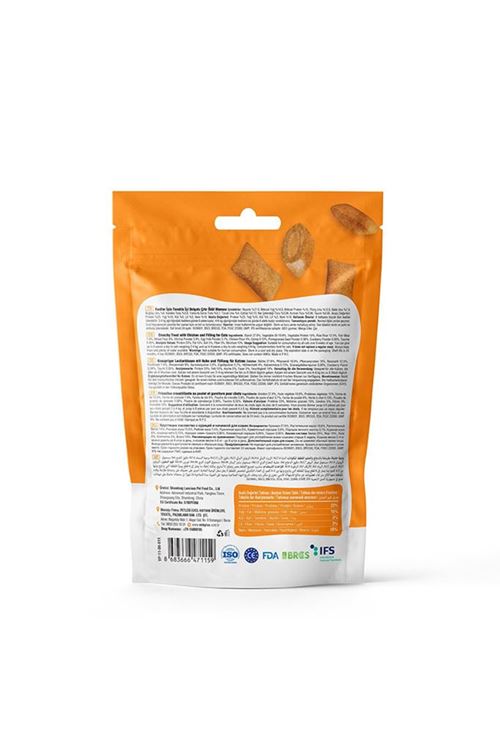 Vet's Plus Crunchy İçi Dolgulu Tavuklu ve Catnipli Kedi Ödül Bisküvisi 60gr