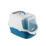 Stefanplast Cathy Easy Clean Kapalı Kedi Tuvaleti Mavi